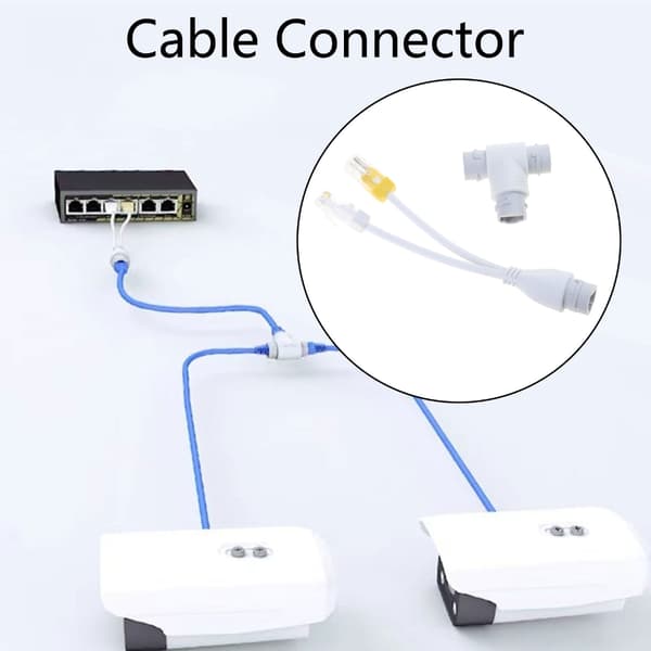 Tre-vejs Connector POE Splittere til Effektiv Netværksenhedsoverførsel