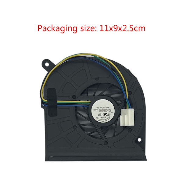 Laptop CPU Radiator 12V 0.45A 4-pin Notebook Køleventilator til KDB0712HB D117