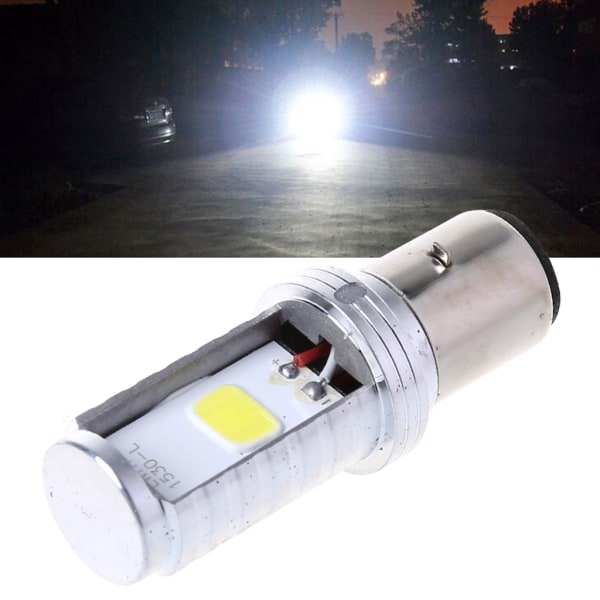 12W H6 LED-strålkastarlampor Motorcykel Dimlampa Indikator LED-lampa Hi/Lo Beam