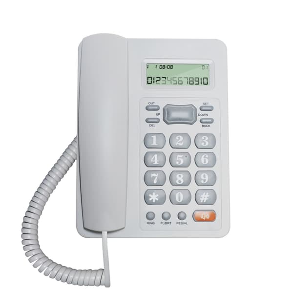 KX 8207CID Forretningstelefon med ledning og hukommelsesfunktion, velegnet til kontorer