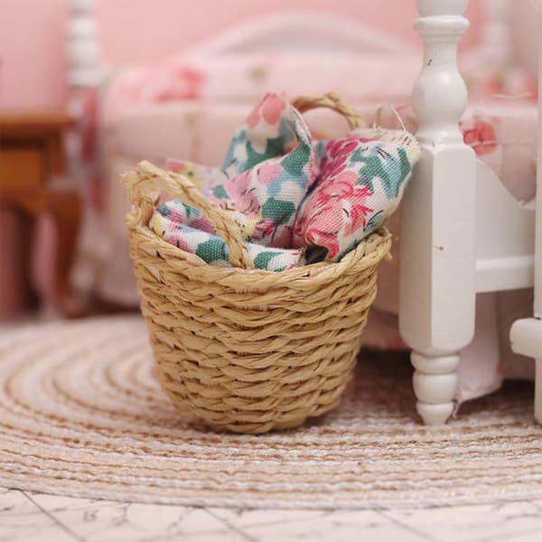 1/12 Dukkehus Tilbehør Mini Frugtkurv Model Møbel Legetøj DIY Hus Tilbehør