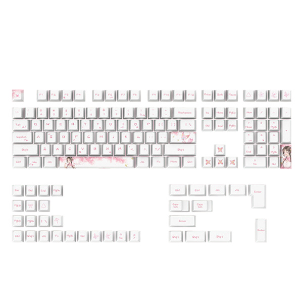 Cherry Height Keycaps for 108-tasters 5-side Dye Sublimation PBT mekanisk tastatur