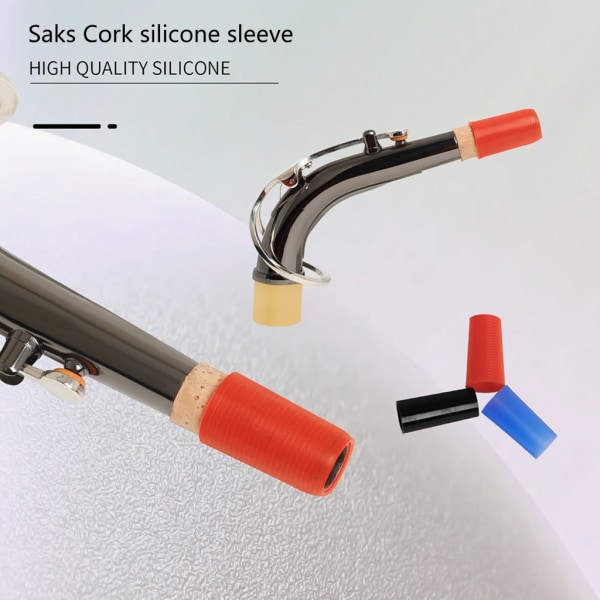 3 stycken/ set Altsaxofon böj hals gummihylsa silikon istället för kork