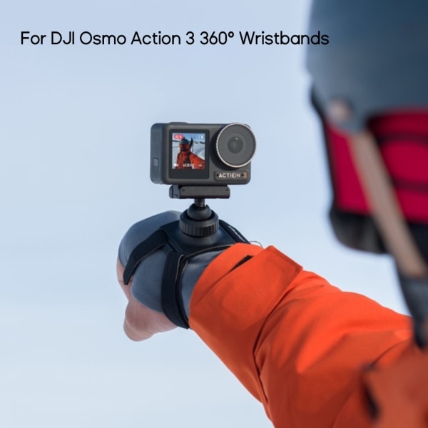 Digicharge handrem för Osmo Action 3 360° actionkamera Helt justerbar handskhållare för sportvideokamera