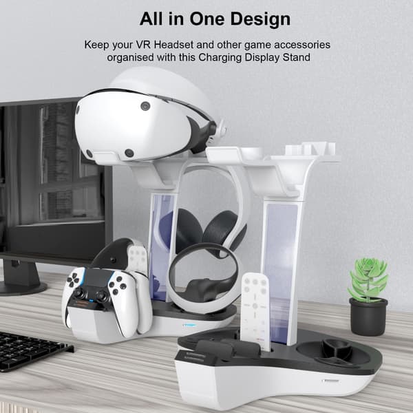 Opladningsstation til PS VR2/ Controller Display Headset Opbevaringsstativer