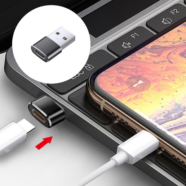 USB CREATE Hunn til USB A Hann Dataoverføring HUND Lading Aluminium Link