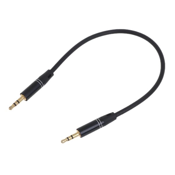 2,5 mm hann til hann TRS stereoadapter lydkabel gullbelagt