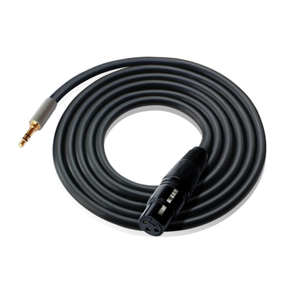 1/8 tums 3,5 mm till XLR-kabel hane till hona (XLR till 3,5 mm-kabel, XLR till 1/8-kabel, 1/8 till XLR-kabel) 3m