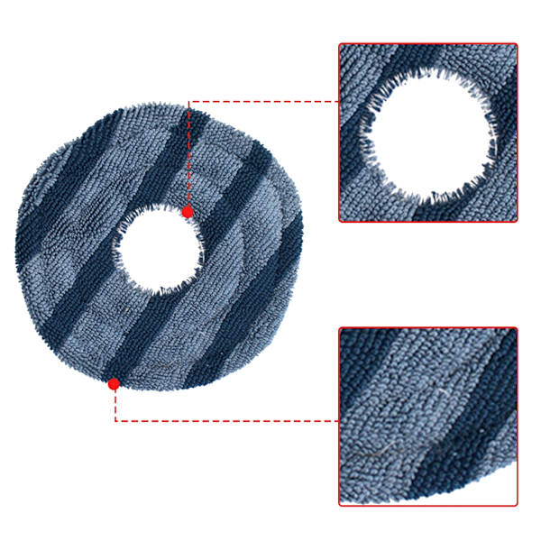 8 stk./parti Multi Hudrengjøring Pads Universal Robot Mopp Passer Solid Bomullsblanding
