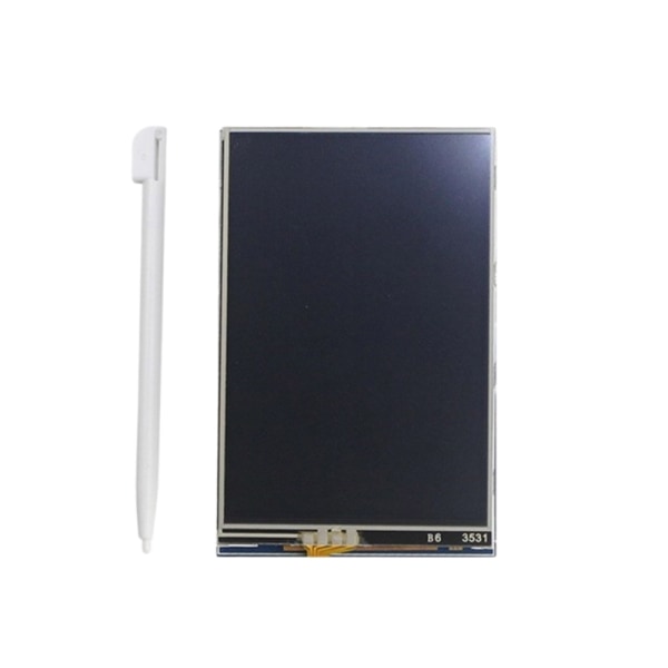 3,5" TFT LCD-skärm för RPi 5 5B Board Touches Display Valfritt case