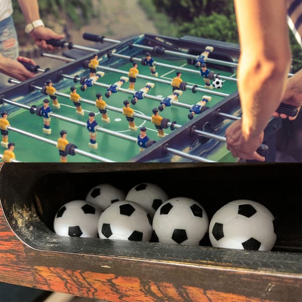 Sæt med 6 standard 23 mm bordfodboldbolde perfekt til bordfodboldspil