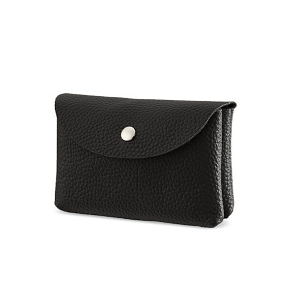 Mode läderkort Hållare Plånbok Byte Pocket Myntväska för män kvinnor Red Double layer