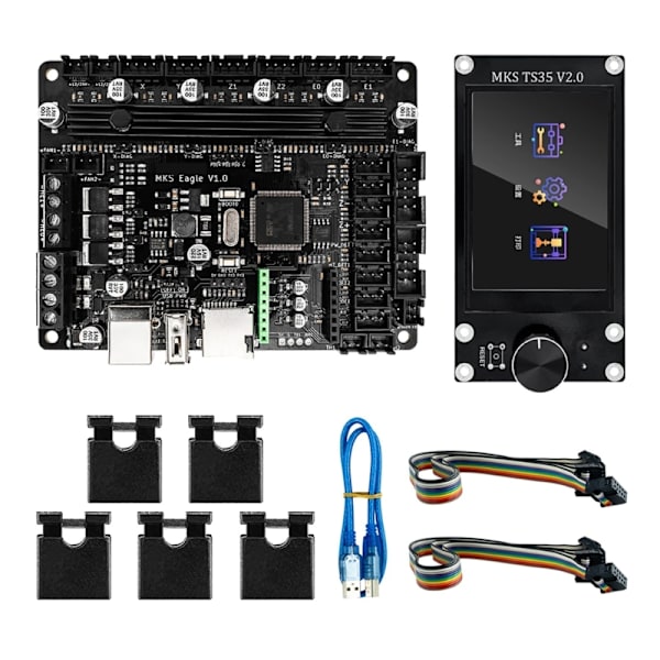 MKS 32-bitars styrkort TMC2209 UART Onboard 3D-skrivardelar TFT-skärm USB -utskrift 3D-skrivare huvudkort