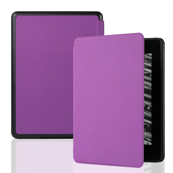 för Smart for Case PU- cover för med automatisk väckning/sömnfunktion för Kindle Paperwhite 11:e generationen 2021 / 5 Signa Purple