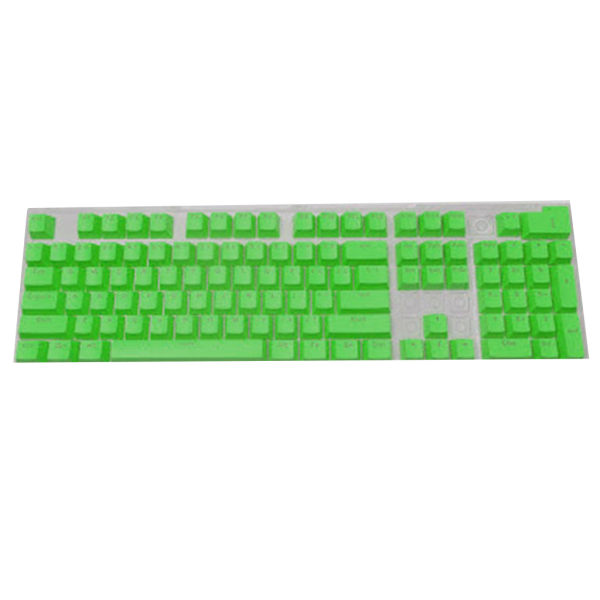 104 ABS Keycap OEM High-end Printing Translucent Keycap för mekaniskt tangentbord Green
