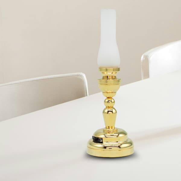 Miniature Bordlampe Model Dukkehus Tilbehør Rollespil Møbler