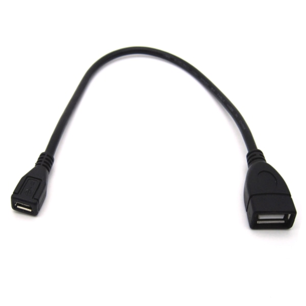 USB 2.0 hona till mikro USB hona adapter USB 2.0 laddarkabel Dataöverföringsadapter Adapter USB -förlängningskabel