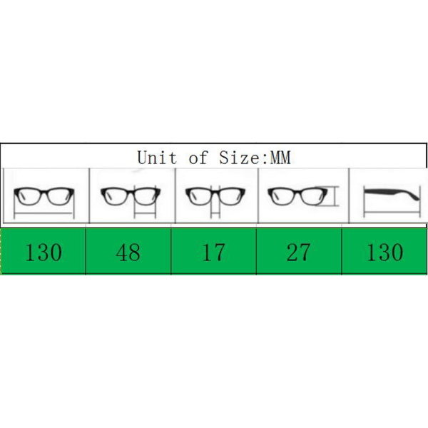 Glasögon genomskinliga båglösa läsglasögon för case Presbyopia 1,00 Dioptri