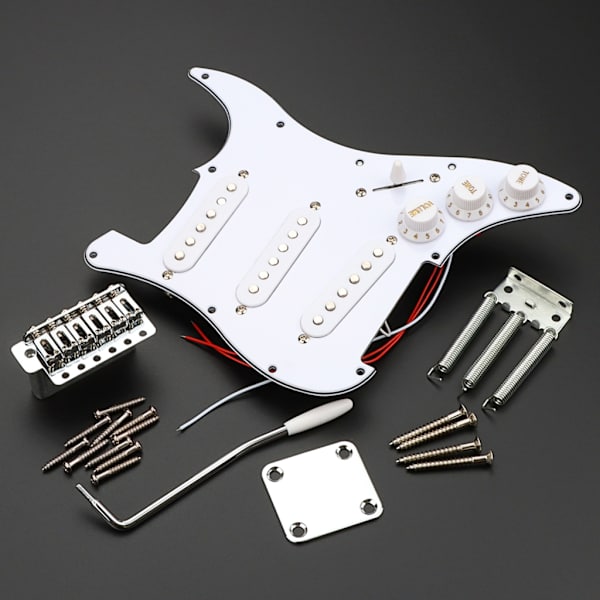 Laddad Förkopplad Plektrumskydd Gitarrstall Set Elgitarr Scratch Plate