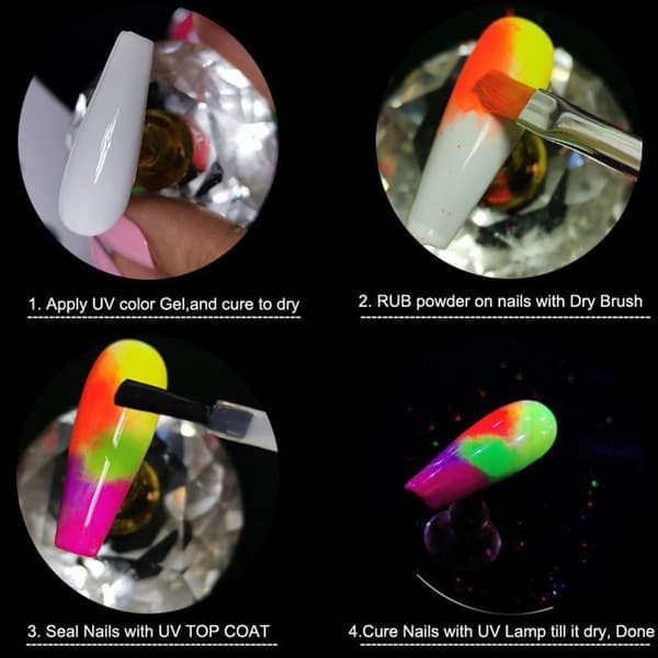 Professionelt 12 Tone UV Glitter Sæt Håndværksmateriale til