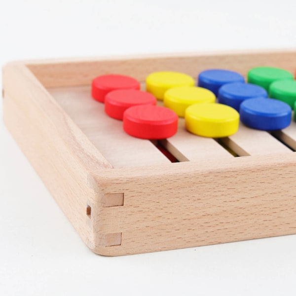 Sensory Slide Puzzle Game Board Tidig inlärningsleksak för barn Hjärnutveckling