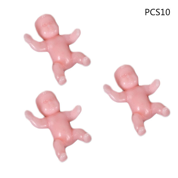 10 st/ set miniatyr baby för dockfigurer Mikrolandskapsmodell för låtsasroll för lek Interaktiv staty Garden De