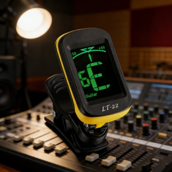 Enkel digital stämapparat för gitarr med standard- och extra tonhöjdskonfigurationer