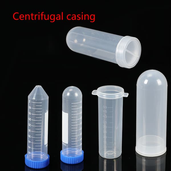 50x 50ml Plastprovrör Rund Botten Centrifugrör Lab EP-rör Flaska