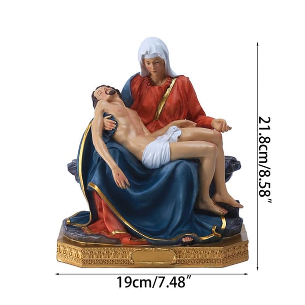 Kristus Jesus Lidende Figur Miniatyr Resin Jesus Statue Ornament