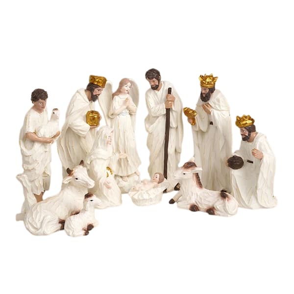 Julkrubba Figurer, Bordsdekoration Religiösa Juldekorationer