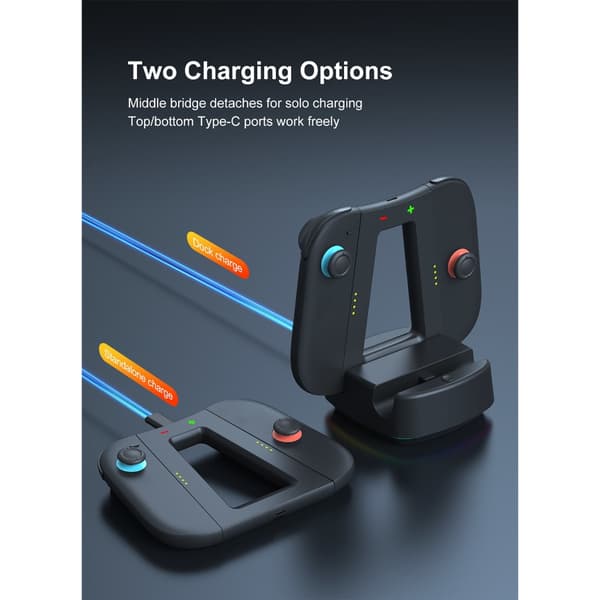 Universal Gaming Controller Opladningsdock Holder 4 Enheder Samtidig