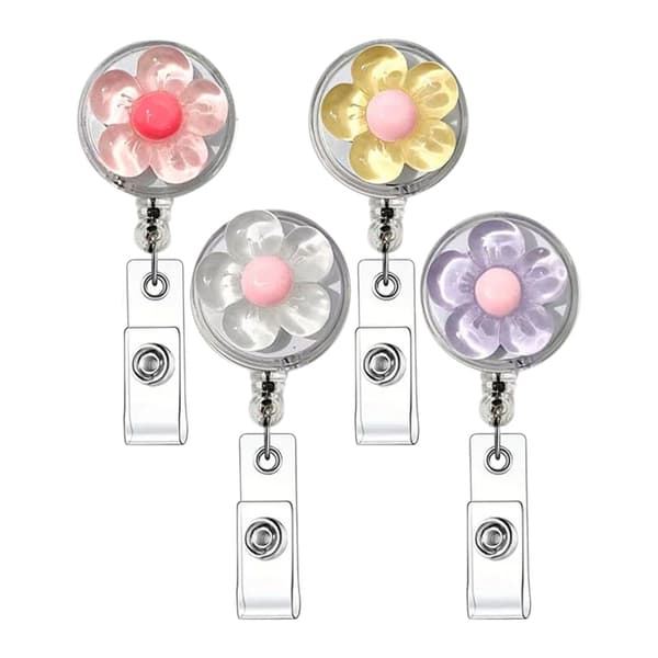 Utdragbar märkeshållare med blomdesign för tjocka kläder