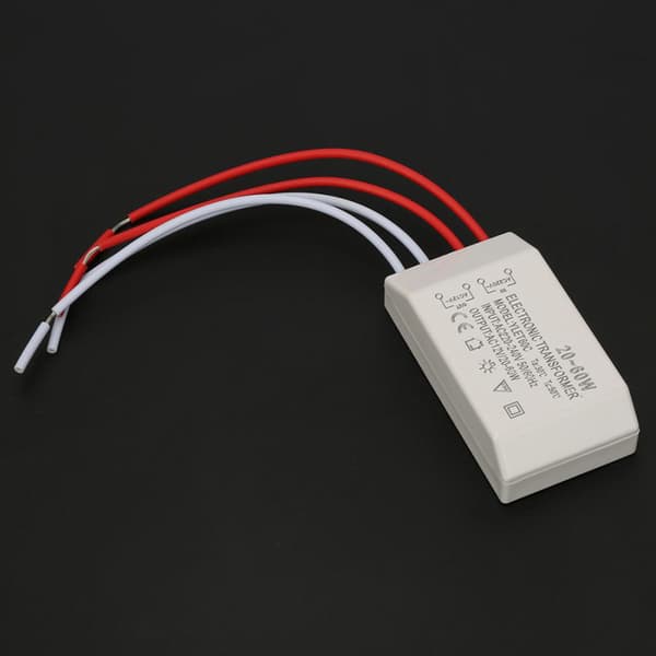 Halogenlampe Elektronisk Transformator LED Driver Strømforsyning AC 220V til 12V