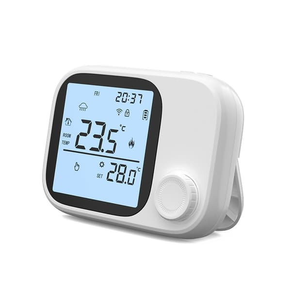 RF433 Aktivert Programmerbar Termostat Manuell Auto-modus Stor LCD-skjerm