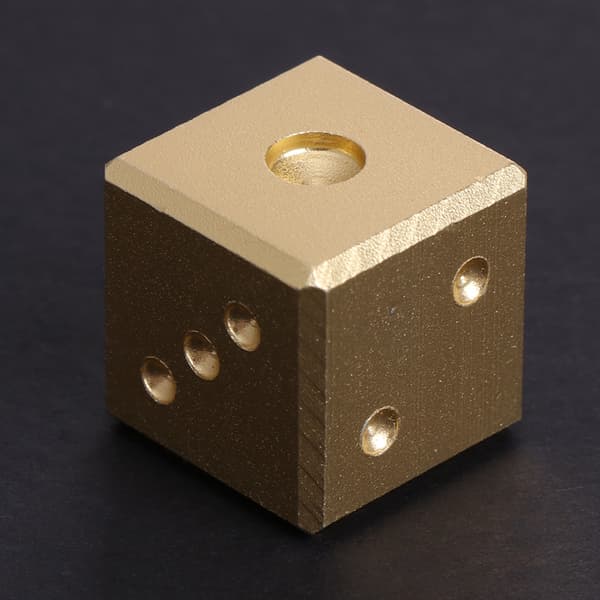 16mm 0,63 tommers digital terning 6-sidet D6 terning barn spill brettspill terning Glod