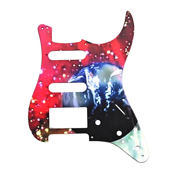 11 Huller 3 Lags Guitar Bas Pickguard Scratch Plade Strat Scratchplate Standard Starlight