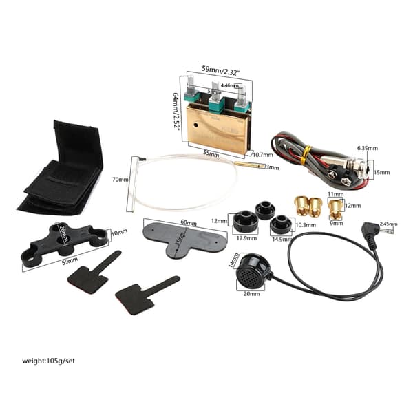 Förförstärkare Piezo Gitarr Pickup Akustisk Gitarr Inbyggd Aktiv Piezo Pickup