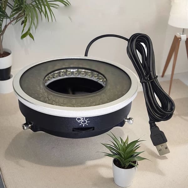 Refleksjonskontroll Mikroskop Ringlys med USB-dimming