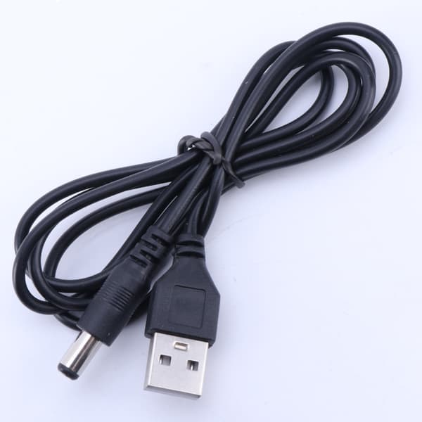 USB hann til 2.1mm 5.5x2.1mm kontakt 5 Volt DC lader strømkabel