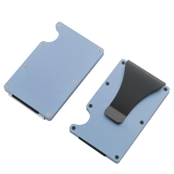 Holdbar aluminium kreditkortkasse blokering med avancerede sikkerhedsfunktioner Blue