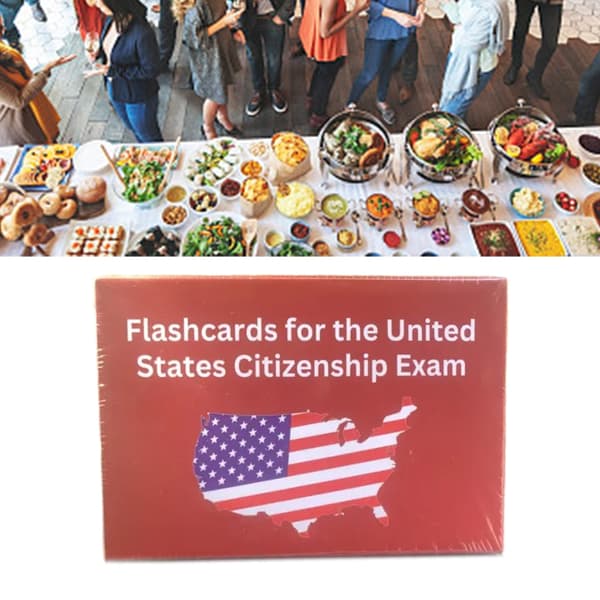Amerikansk statsborgerskabsprøve kort US Citizenship Test Study Guide med svar