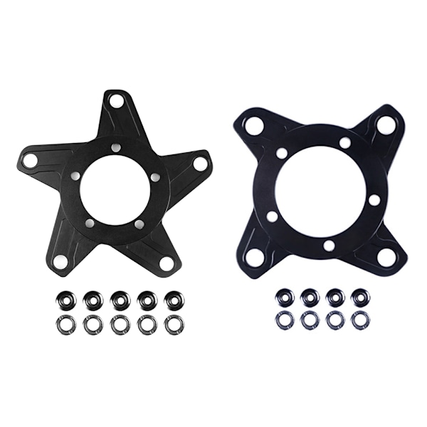 Bafang Ebike BBS01 BBS02 Pyörän Keskimoottori Hämähäkki Ketjupyörän Sovitin 104B/130BCD Black A