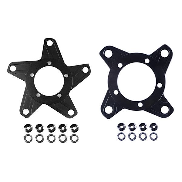 Bafang Ebike BBS01 BBS02 Sykkel Mid Motor Spider Chain Ring Adapter 104B/130BCD Black A