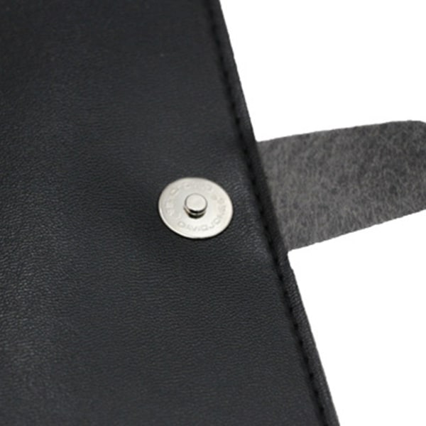 Vikbar hårsaxväska PU Läder Sax Pack Barber Frisör Tool Pouc