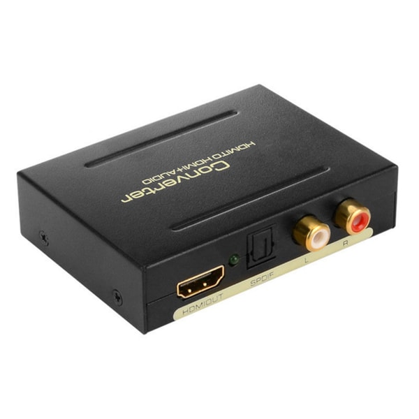 2.0/5.1ch HDMI-kompatibel Audio Splitter Adapter SPDIF + L/R Vedio Switcher Box