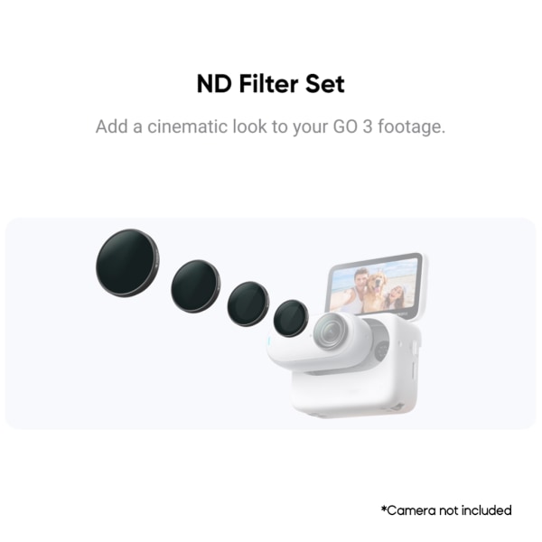 ND- set för GO 3 Action Camera Filter Kit ND8/16/32/64