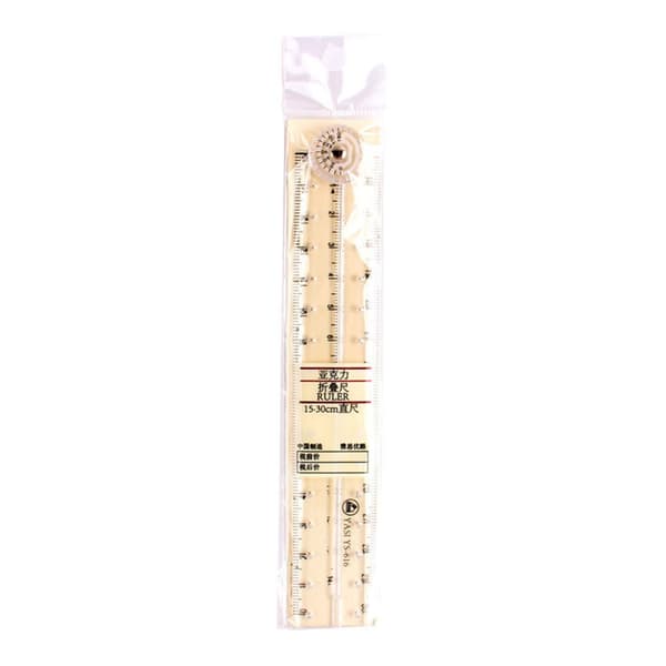 Piirustusviivain, pituusmittaus 0–30 cm (0–12 tuumaa) piirustusta varten