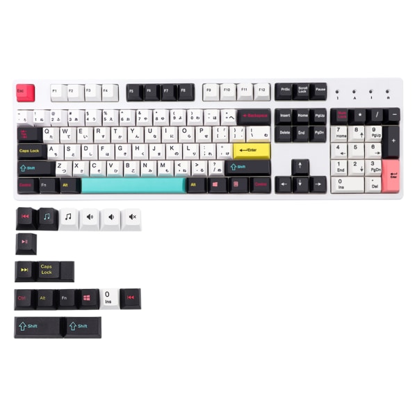 PBT Keycap 121 Keys Future Funks Cherry MX Sublimation Keycaps til GK61 64 68 84