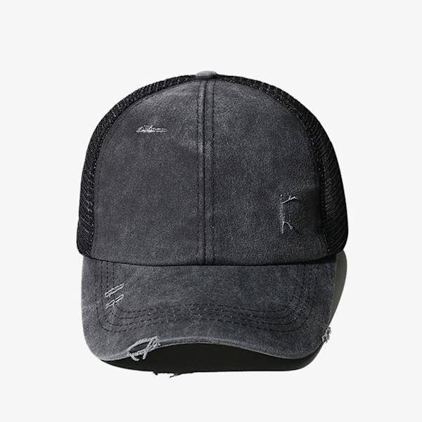 Lyse Latte-hatter for menn og kvinner, justerbar baseballcaps med netting for kjøring Yellow