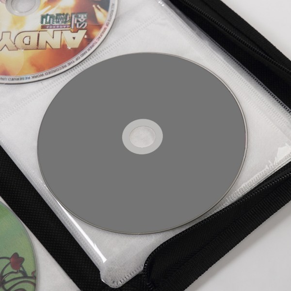 CD DVD-häfteshållare CD DVD-skivor Tyg Handväska CD/DVD- case Organizer Black